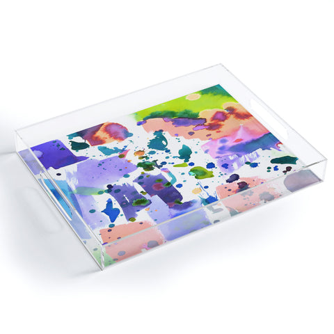 Amy Sia Watercolor Splatter Acrylic Tray