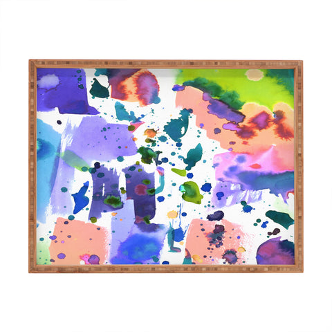 Amy Sia Watercolor Splatter Rectangular Tray