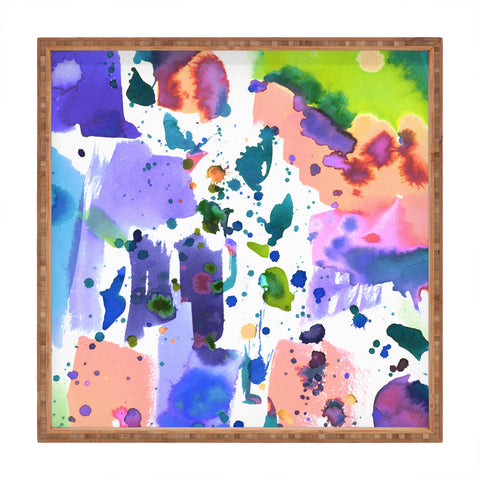 Amy Sia Watercolor Splatter Square Tray