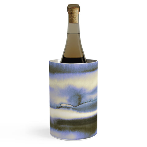 Amy Sia Watercolor Stripe Deep Blue Wine Chiller