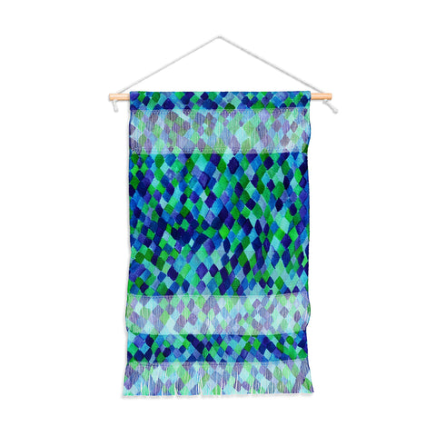 Amy Sia Watercolour Diamonds Blue Wall Hanging Portrait