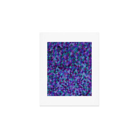 Amy Sia Watercolour Diamonds Plum Art Print