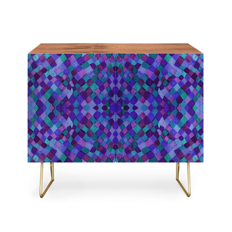 Amy Sia Watercolour Diamonds Plum Credenza