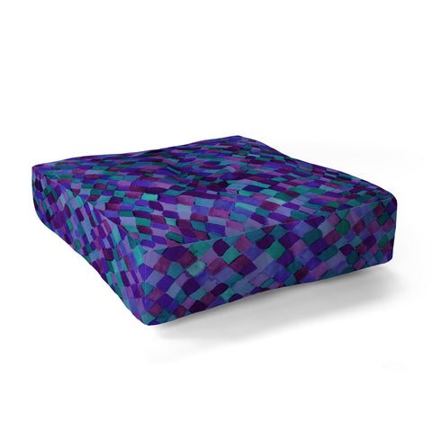 Amy Sia Watercolour Diamonds Plum Floor Pillow Square