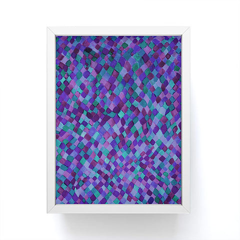 Amy Sia Watercolour Diamonds Plum Framed Mini Art Print