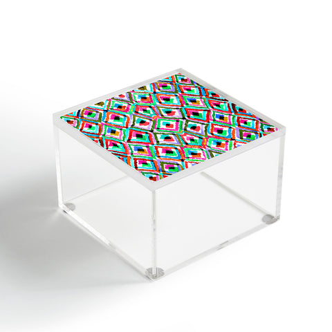 Amy Sia Watercolour Ikat 1 Acrylic Box