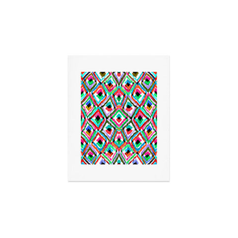 Amy Sia Watercolour Ikat 1 Art Print