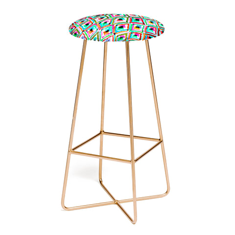 Amy Sia Watercolour Ikat 1 Bar Stool