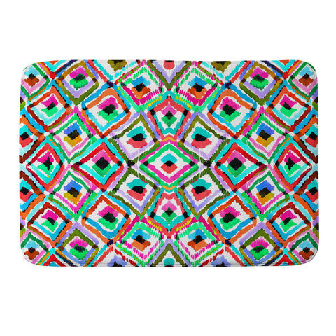 Amy Sia Watercolour Ikat 1 Memory Foam Bath Mat