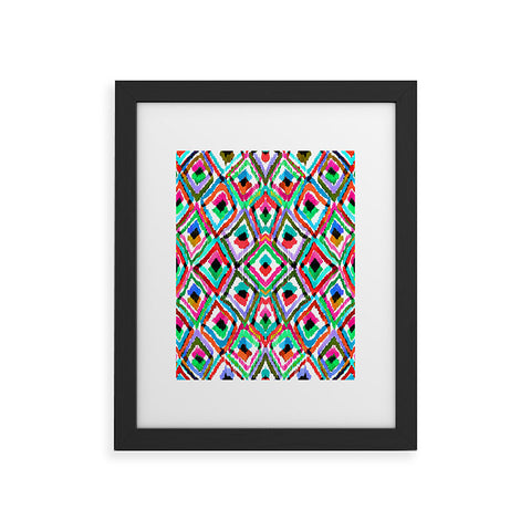Amy Sia Watercolour Ikat 1 Framed Art Print