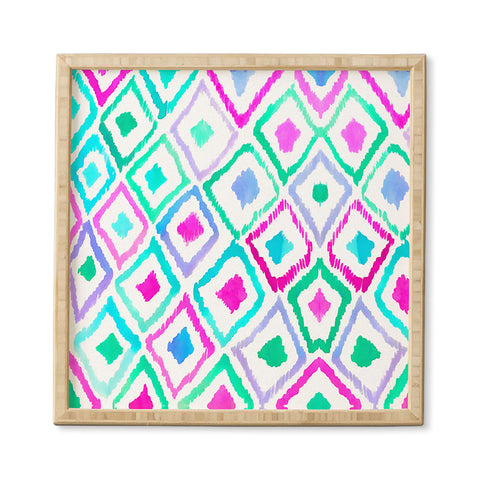 Amy Sia Watercolour Ikat 2 Framed Wall Art