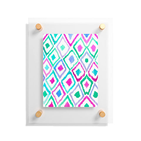 Amy Sia Watercolour Ikat 2 Floating Acrylic Print