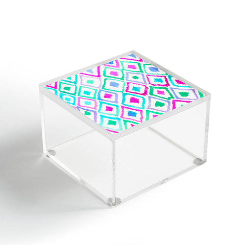 Amy Sia Watercolour Ikat 2 Acrylic Box