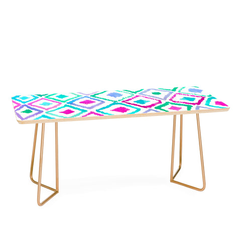 Amy Sia Watercolour Ikat 2 Coffee Table