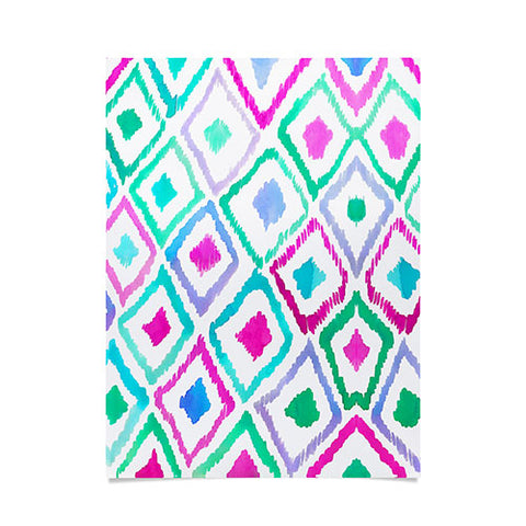 Amy Sia Watercolour Ikat 2 Poster