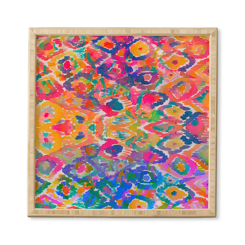 Amy Sia Watercolour Ikat 3 Framed Wall Art