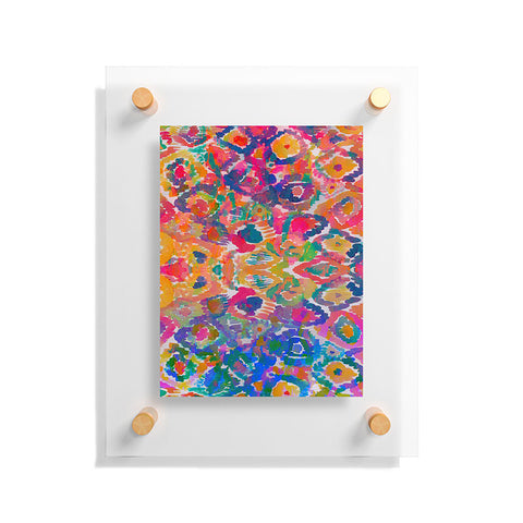 Amy Sia Watercolour Ikat 3 Floating Acrylic Print