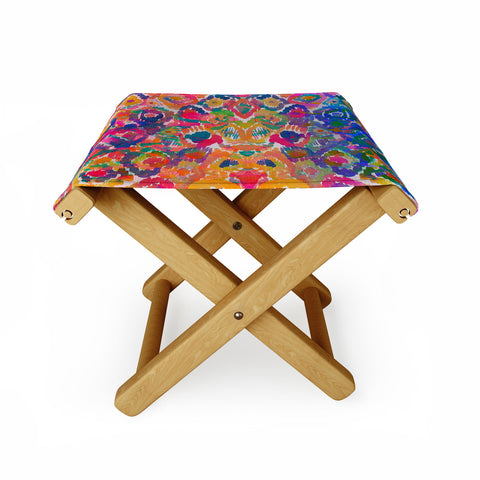 Amy Sia Watercolour Ikat 3 Folding Stool