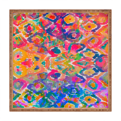 Amy Sia Watercolour Ikat 3 Square Tray
