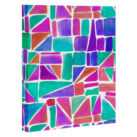 Amy Sia Watercolour Shapes 1 Art Canvas