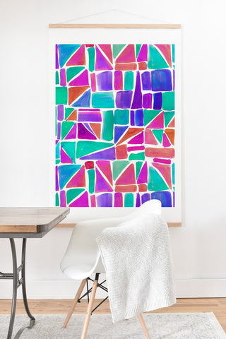 Amy Sia Watercolour Shapes 1 Art Print And Hanger