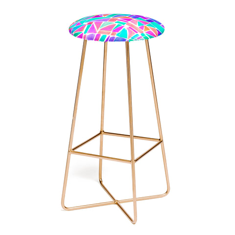 Amy Sia Watercolour Shapes 1 Bar Stool