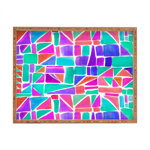 Amy Sia Watercolour Shapes 1 Rectangular Tray