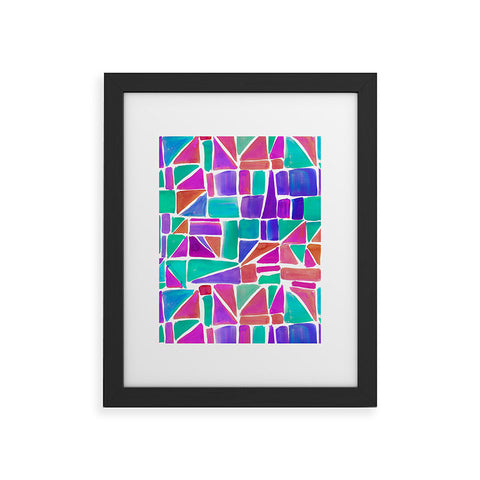 Amy Sia Watercolour Shapes 1 Framed Art Print