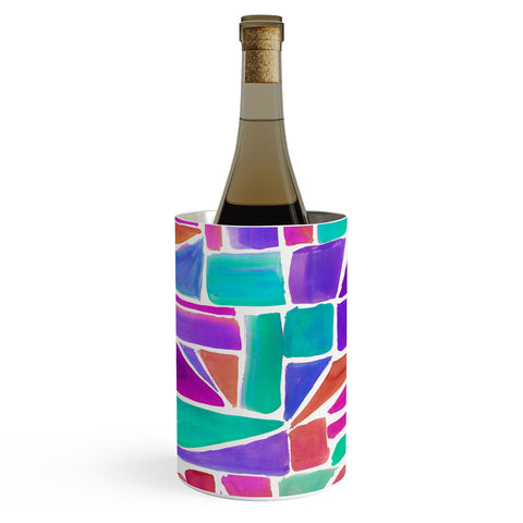 Amy Sia Watercolour Shapes 1 Wine Chiller