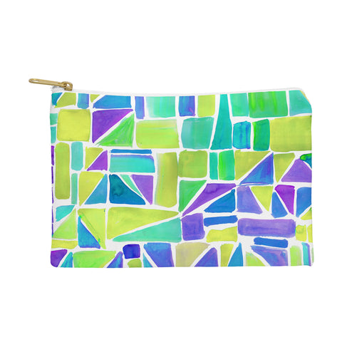 Amy Sia Watercolour Shapes Lemon Pouch