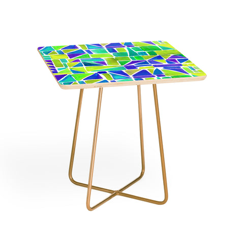 Amy Sia Watercolour Shapes Lemon Side Table