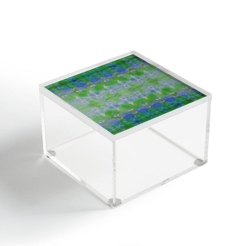 Amy Sia Watercolour Tribal Green Acrylic Box