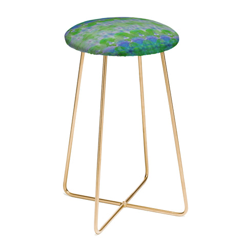 Amy Sia Watercolour Tribal Green Counter Stool