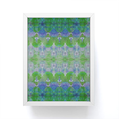 Amy Sia Watercolour Tribal Green Framed Mini Art Print