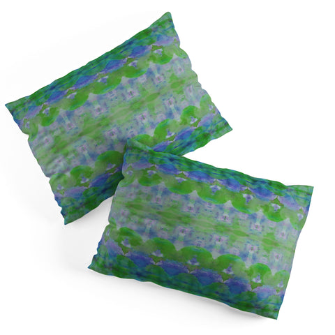 Amy Sia Watercolour Tribal Green Pillow Shams