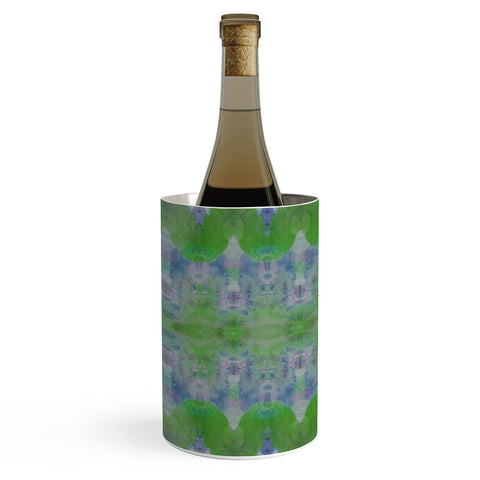 Amy Sia Watercolour Tribal Green Wine Chiller