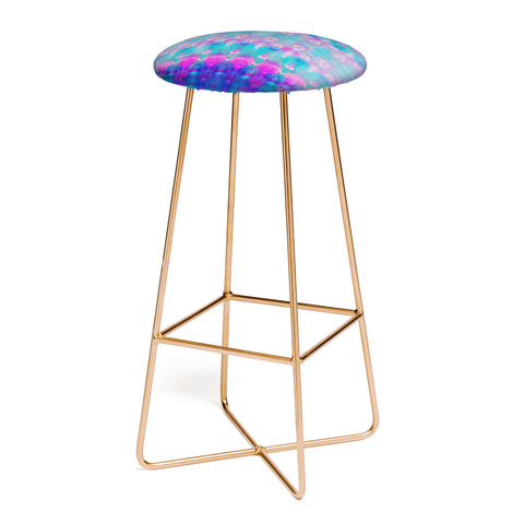 Amy Sia Watercolour Tribal Pink Bar Stool