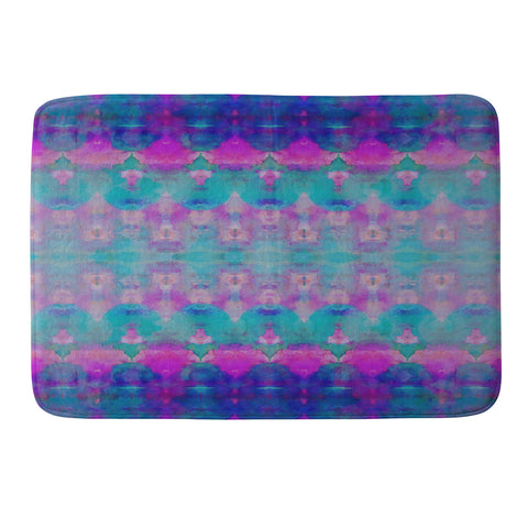 Amy Sia Watercolour Tribal Pink Memory Foam Bath Mat