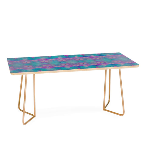 Amy Sia Watercolour Tribal Pink Coffee Table