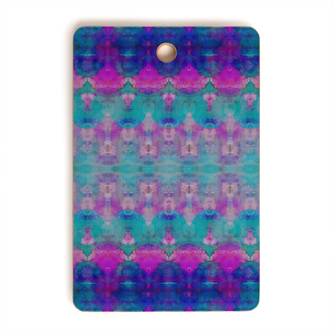 Amy Sia Watercolour Tribal Pink Cutting Board Rectangle