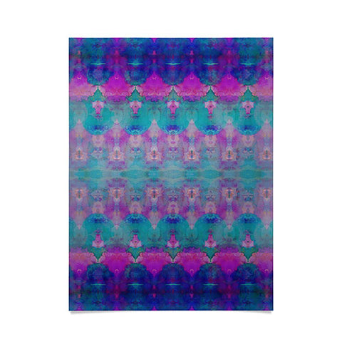 Amy Sia Watercolour Tribal Pink Poster