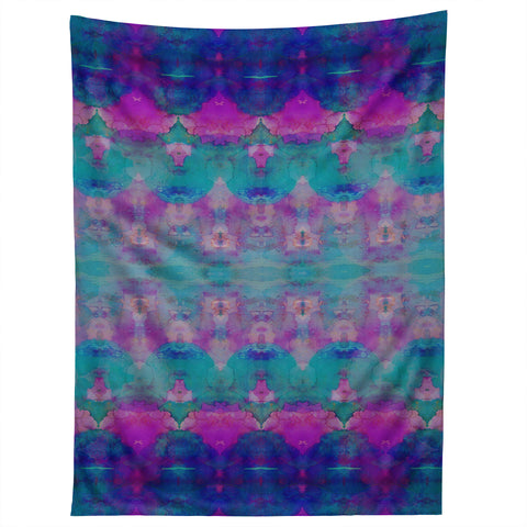 Amy Sia Watercolour Tribal Pink Tapestry
