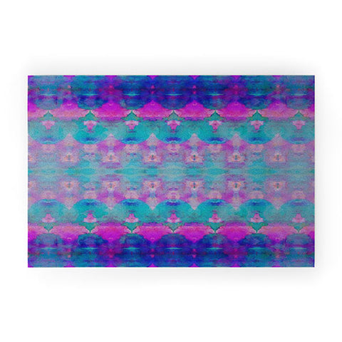 Amy Sia Watercolour Tribal Pink Welcome Mat