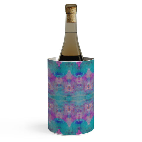 Amy Sia Watercolour Tribal Pink Wine Chiller