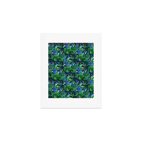 Amy Sia Welcome to the Jungle Palm Deep Green Art Print