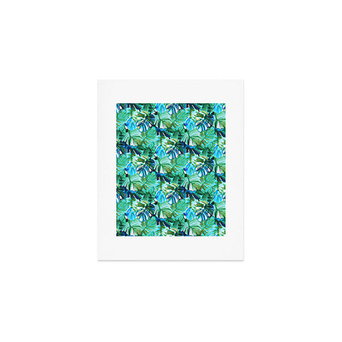 Amy Sia Welcome to the Jungle Palm Green Art Print