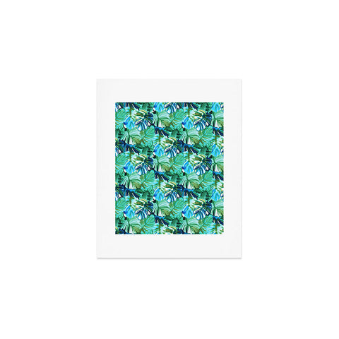 Amy Sia Welcome to the Jungle Palm Green Art Print