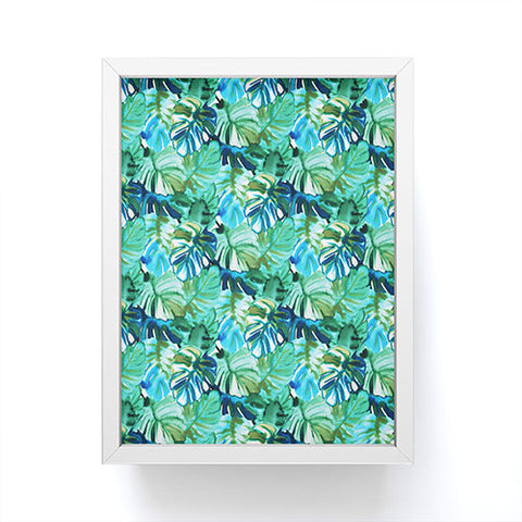 Amy Sia Welcome to the Jungle Palm Green Framed Mini Art Print