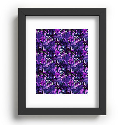 Amy Sia Welcome to the Jungle Palm Purple Recessed Framing Rectangle