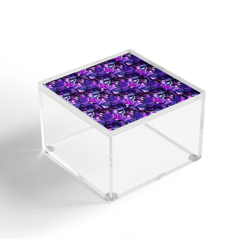 Amy Sia Welcome to the Jungle Palm Purple Acrylic Box
